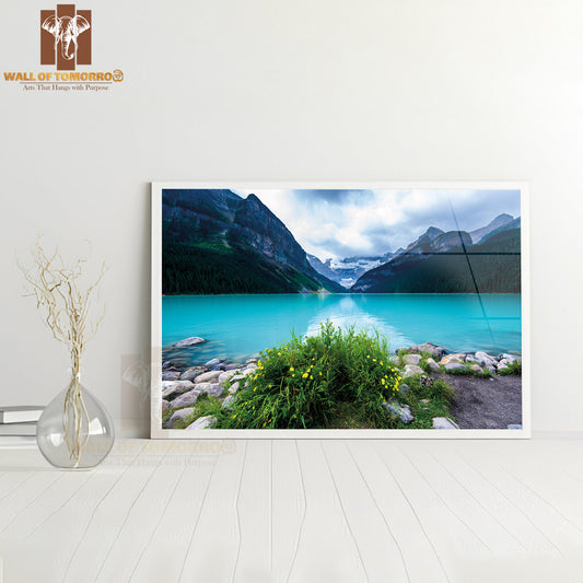 Lake With a Nature Mountain High Quality Unframed Poster Print & Waterproof Poster Print Wall Décor