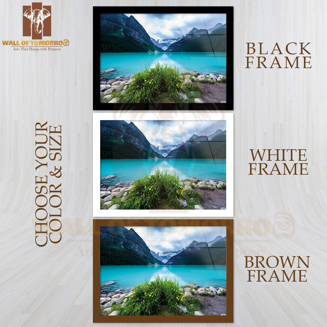 Lake With a Nature Mountain High Quality Unframed Poster Print & Waterproof Poster Print Wall Décor