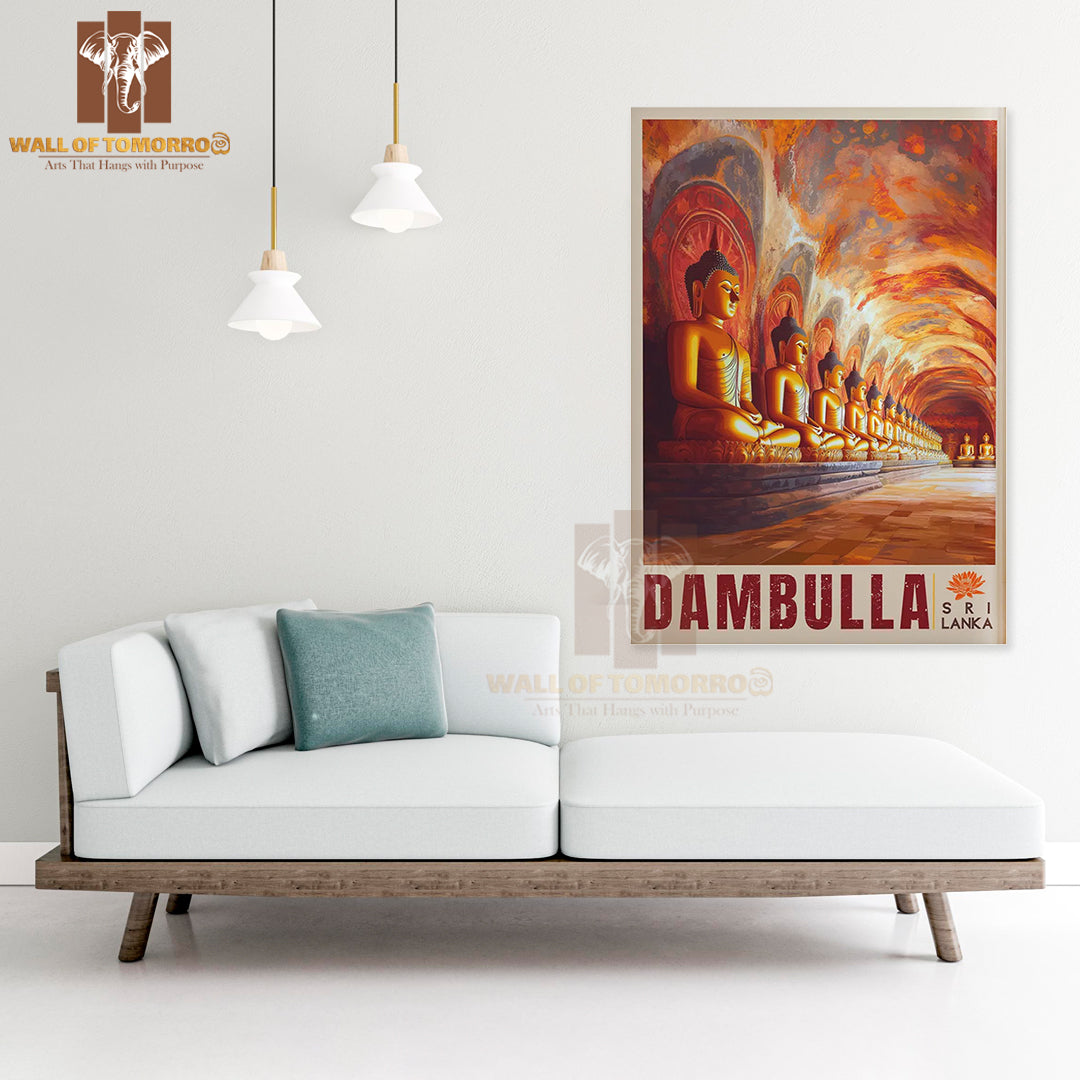 Cave Temple, Dambulla, Sri Lanka High Quality Unframed Poster Print & Waterproof Poster Print Wall Décor