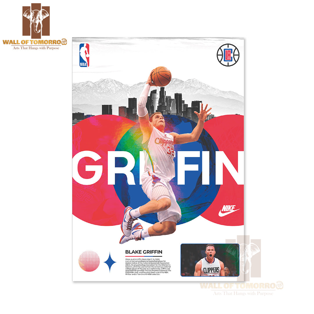 Famous Basketball Team Player Holding a Basketball Sports High Quality Unframed Poster Print & Waterproof Poster Print Wall Décor