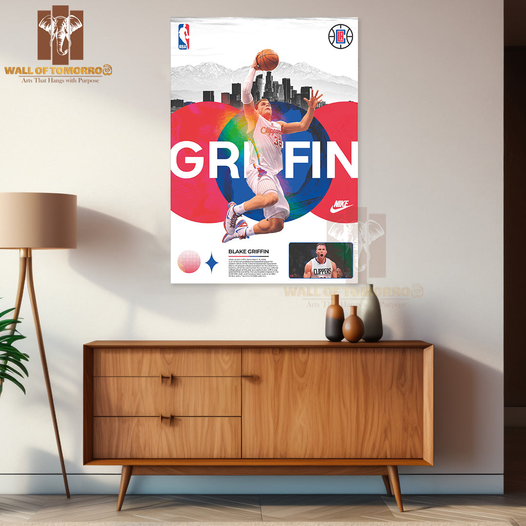 Famous Basketball Team Player Holding a Basketball Sports High Quality Unframed Poster Print & Waterproof Poster Print Wall Décor