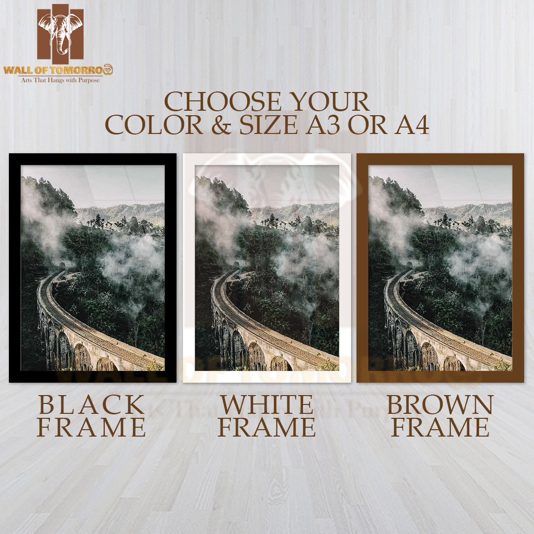 Nine Arch Bridge Travel Sri Lanka High Quality Glass Frame Wall Décor