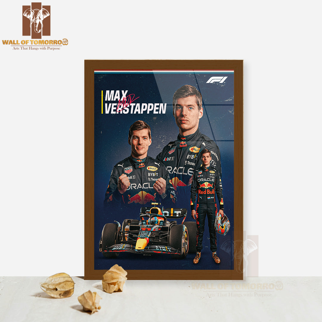 Famous Racer 2019 F1 Sports High Quality Glass Frame Wall Décor