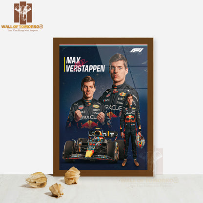 Famous Racer 2019 F1 Sports High Quality Glass Frame Wall Décor