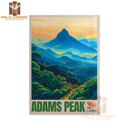 Adam's Peak Travel, Sri Lanka High Quality Unframed Poster Print & Waterproof Poster Print Wall Décor