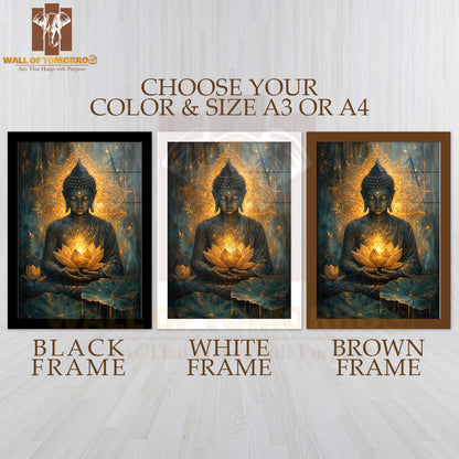 Lord Buddha Religious High Quality Glass Frame Wall Décors in Sri Lanka