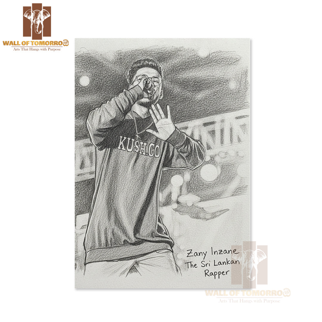 Sri Lankan Rap Star - Zany Inzane High Quality Unframed Poster Print & Waterproof Poster Print Wall Décor