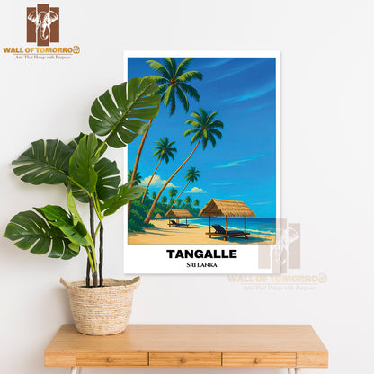 Tangalle Travel Sri Lanka High Quality Unframed Poster Print & Waterproof Poster Print Wall Décor