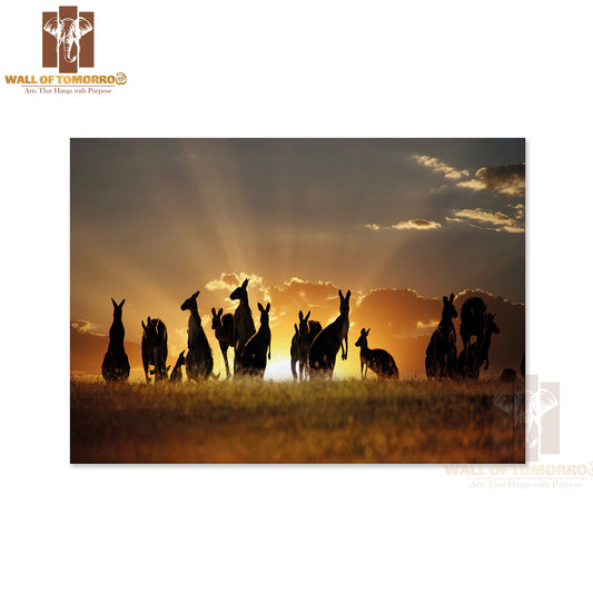 Australian Outback Kangaroo Series High Quality Unframed Poster Print & Waterproof Poster Print Wall Décor