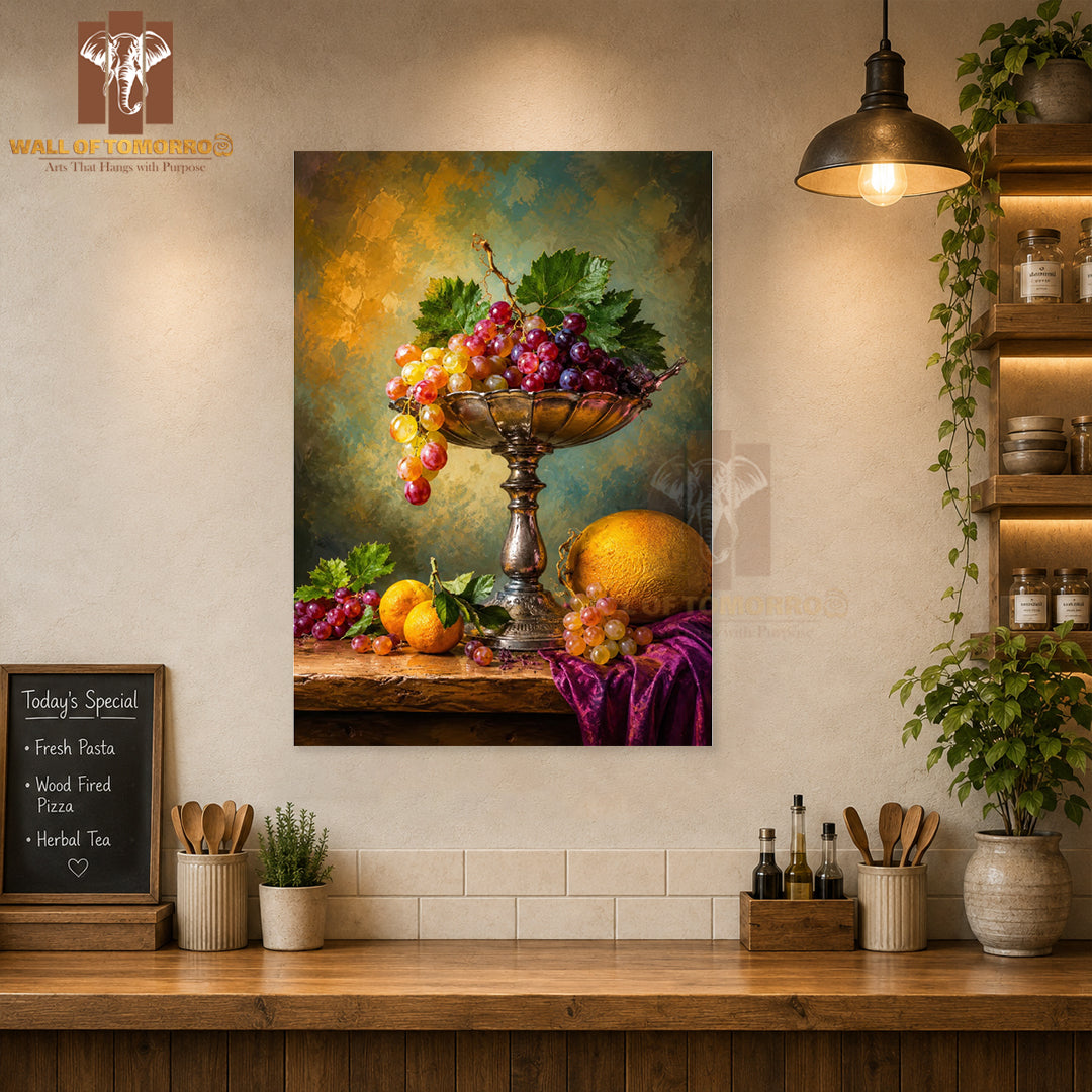 Fruits on Table Kitchen & Restaurant High Quality Unframed Poster Print & Waterproof Poster Print Wall Décor in Sri Lanka