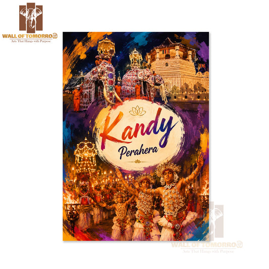 Kandy Perahera Sri Lanka Travel High Quality Unframed Poster Print & Laminated Poster Print Wall Décor