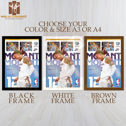 Famous Basketball Team Player Sports High Quality Glass Frame Wall Décor