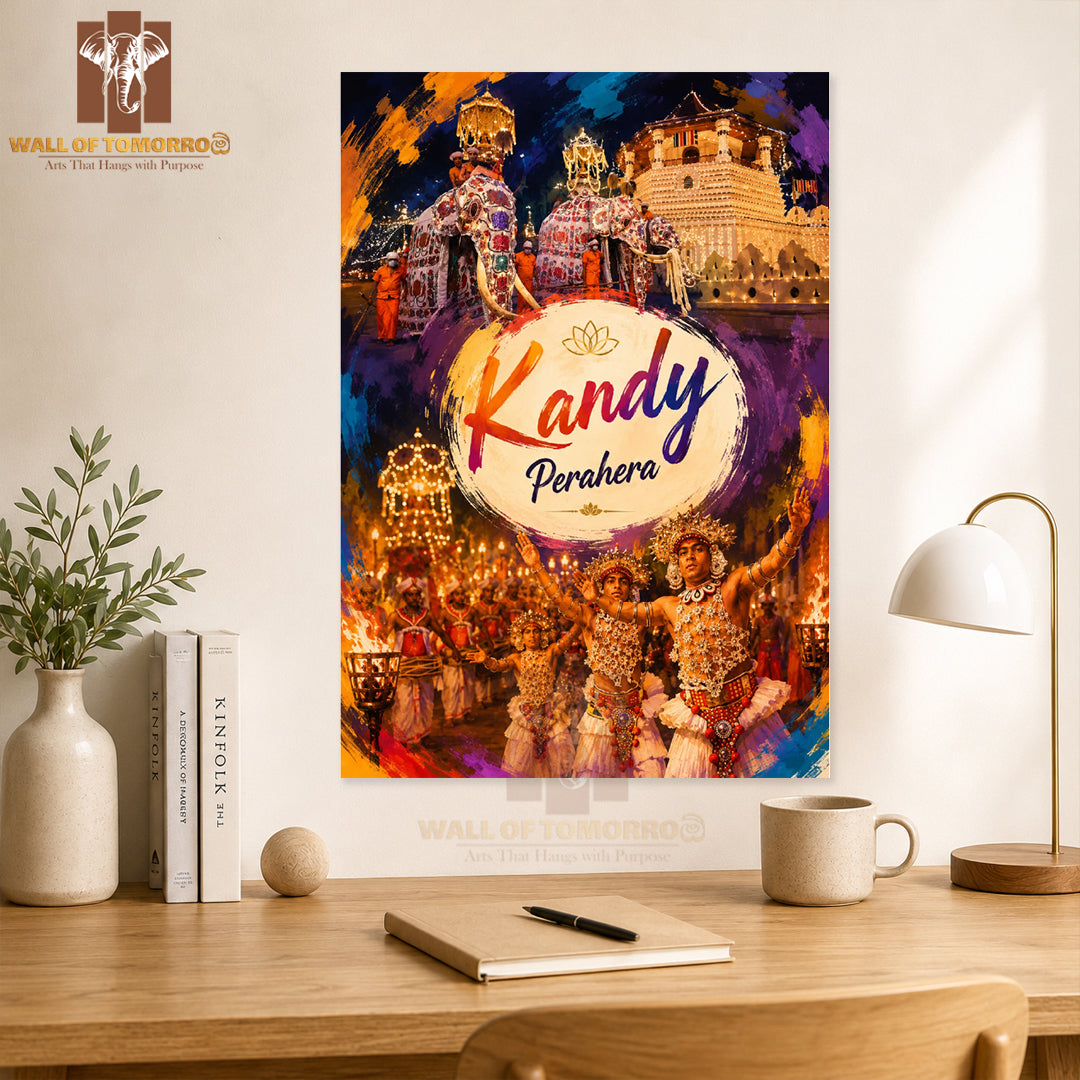 Kandy Perahera Sri Lanka Travel High Quality Unframed Poster Print & Laminated Poster Print Wall Décor