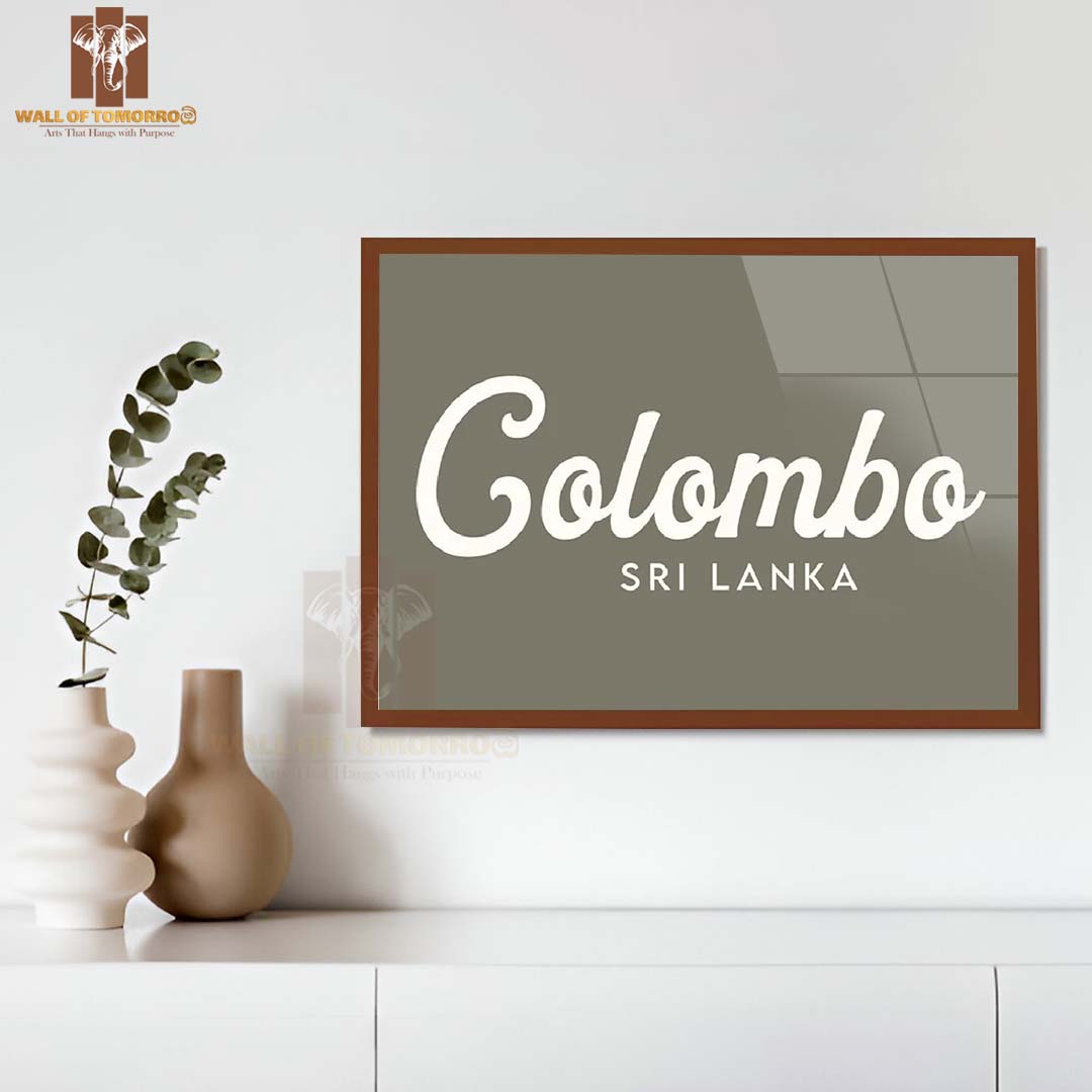 Colombo, Sri Lanka Travel High Quality Glass Frame Wall Décor