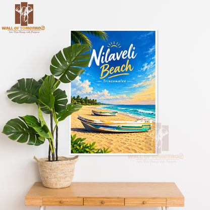 Nilaveli Beach, Trincomalee Sri Lanka Travel High Quality Unframed Poster Print & Laminated Poster Print Wall Décor