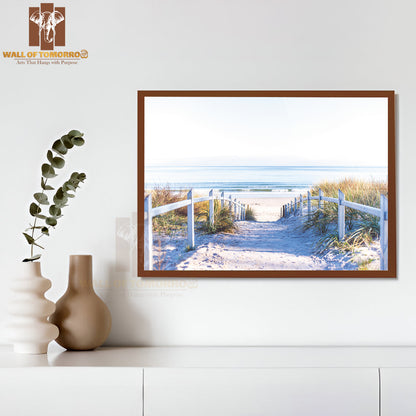 Path To the Beach at Baltic Sea High Quality Unframed Poster Print & Waterproof Poster Print Wall Décor