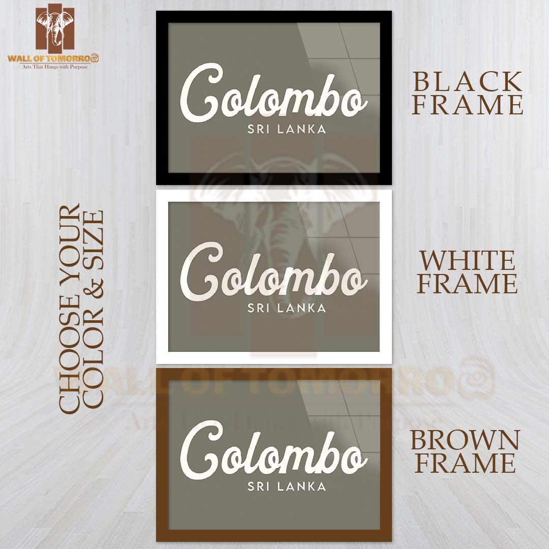 Colombo, Sri Lanka Travel High Quality Glass Frame Wall Décor