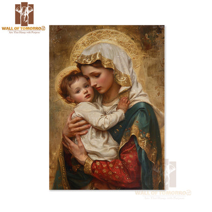 Mother Mary Religious High Quality Unframed Poster Print & Waterproof Poster Print Wall Décor in Sri Lanka