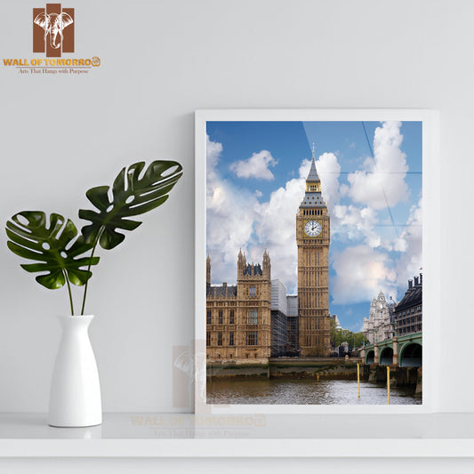 Big Ben in London High Quality Glass Frame Wall Décor