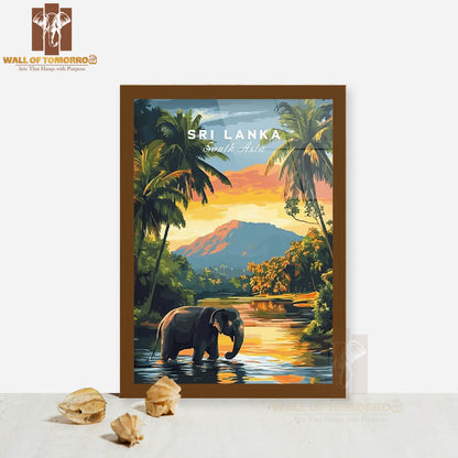 Sri Lanka Travel, South Asia High Quality Glass Frame Wall Décor