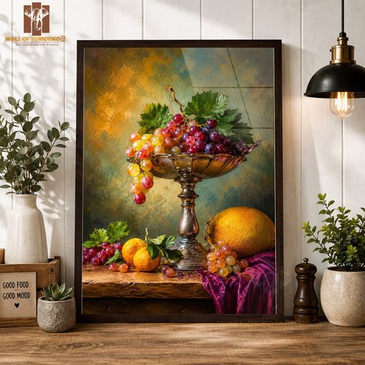 Fruits on Table Kitchen & Restaurant High Quality Glass Frame Wall Décors in Sri Lanka