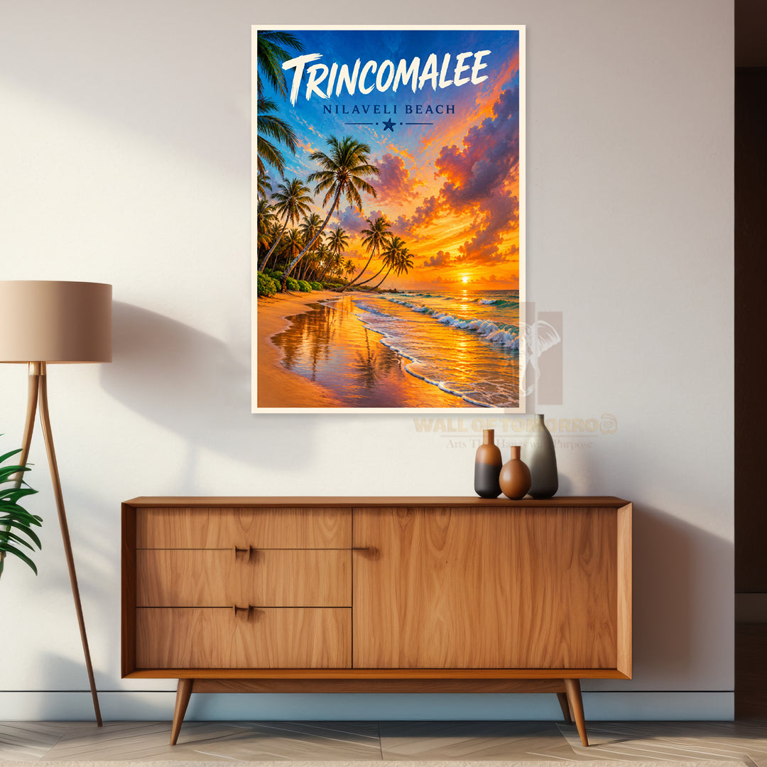 Trincomalee Nilaveli Beach Sri Lanka Travel High Quality Unframed Poster Print & Laminated Poster Print Wall Décor