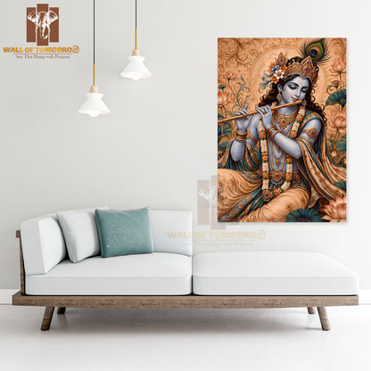 Lord Krishna Religious High Quality Unframed Poster Print & Waterproof Poster Print Wall Décor in Sri Lanka