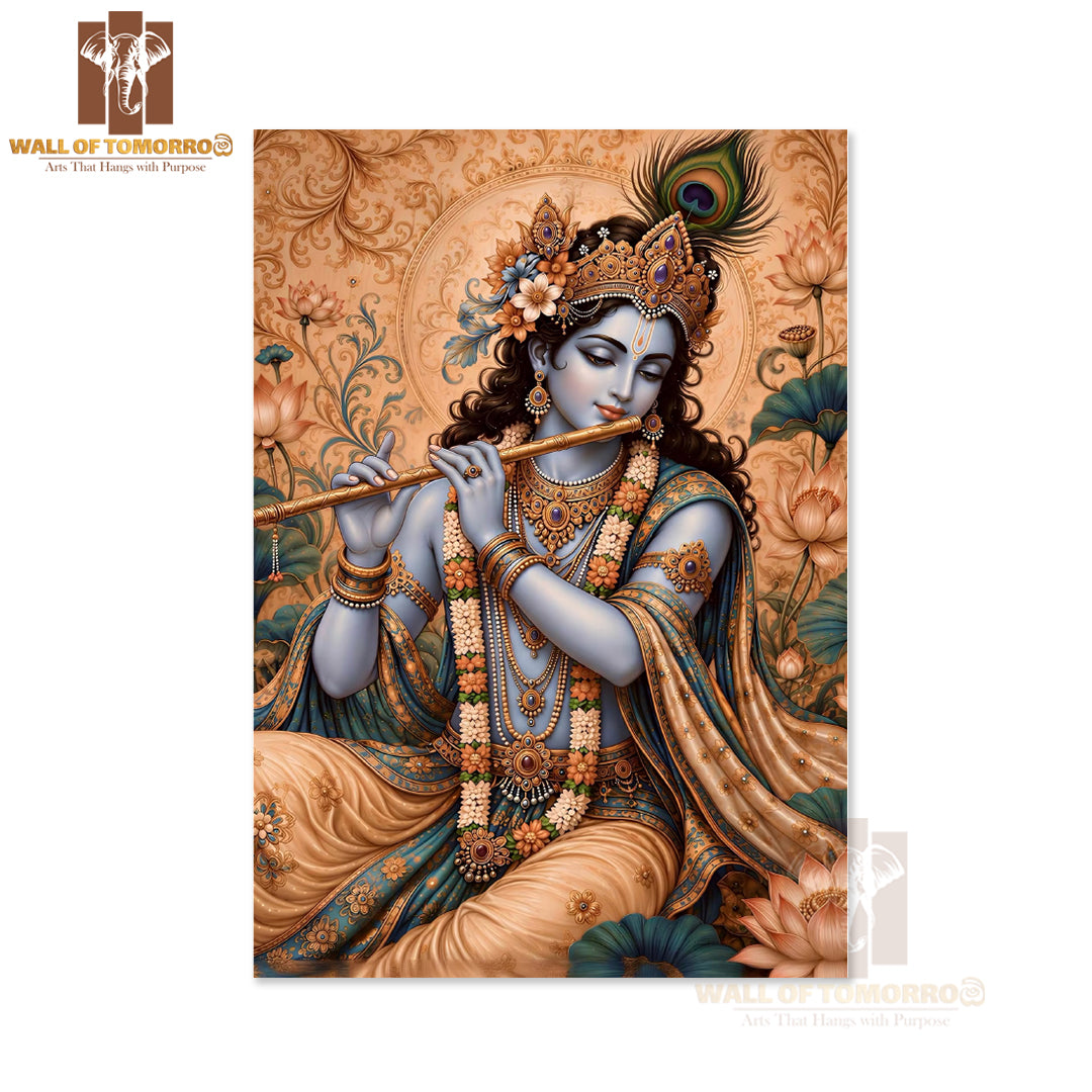 Lord Krishna Religious High Quality Unframed Poster Print & Waterproof Poster Print Wall Décor in Sri Lanka