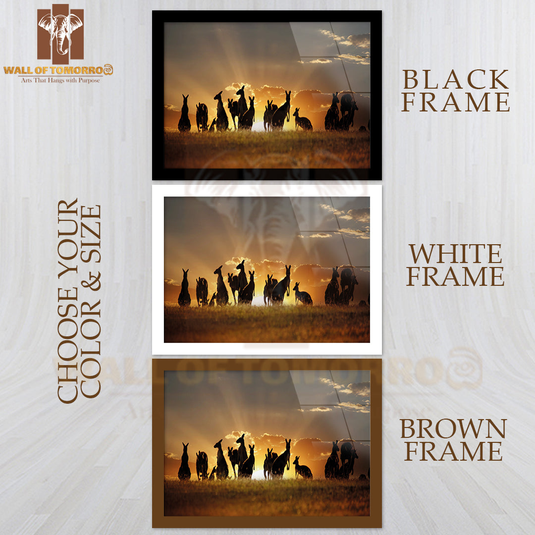 Australian Outback Kangaroo Series High Quality Unframed Poster Print & Waterproof Poster Print Wall Décor
