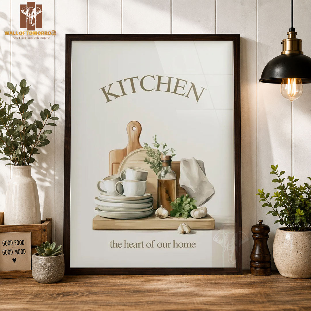 The Heart of Your Home Kitchen & Restaurant High Quality Glass Frame Wall Décors in Sri Lanka