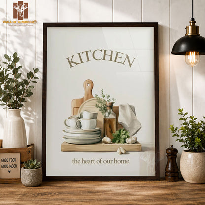The Heart of Your Home Kitchen & Restaurant High Quality Glass Frame Wall Décors in Sri Lanka