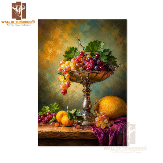 Fruits on Table Kitchen & Restaurant High Quality Unframed Poster Print & Waterproof Poster Print Wall Décor in Sri Lanka