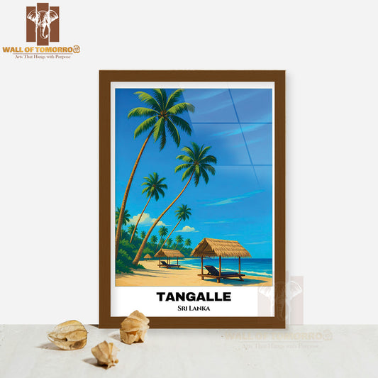 Tangalle Travel Sri Lanka High Quality Glass Frame Wall Décor
