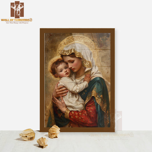 Mother Mary Religious High Quality Glass Frame Wall Décors in Sri Lanka