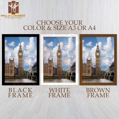 Big Ben in London High Quality Glass Frame Wall Décor