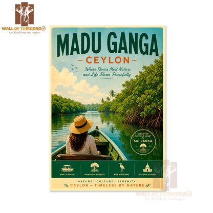 Ceylon Sri Lanka Madu Ganga Travel High Quality Unframed Poster Print & Waterproof Poster Print Wall Décor
