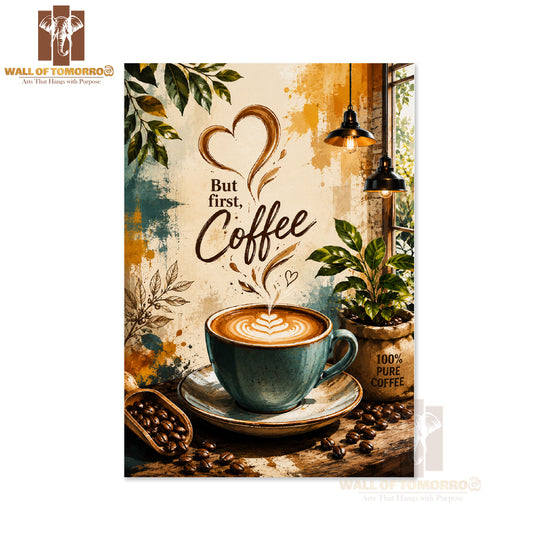 But first coffee Kitchen & Restaurant High Quality Unframed Poster Print & Waterproof Poster Print Wall Décor in Sri Lanka