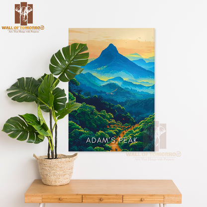 Adam's Peak Travel Sri Lanka High Quality Unframed Poster Print & Waterproof Poster Print Wall Décor