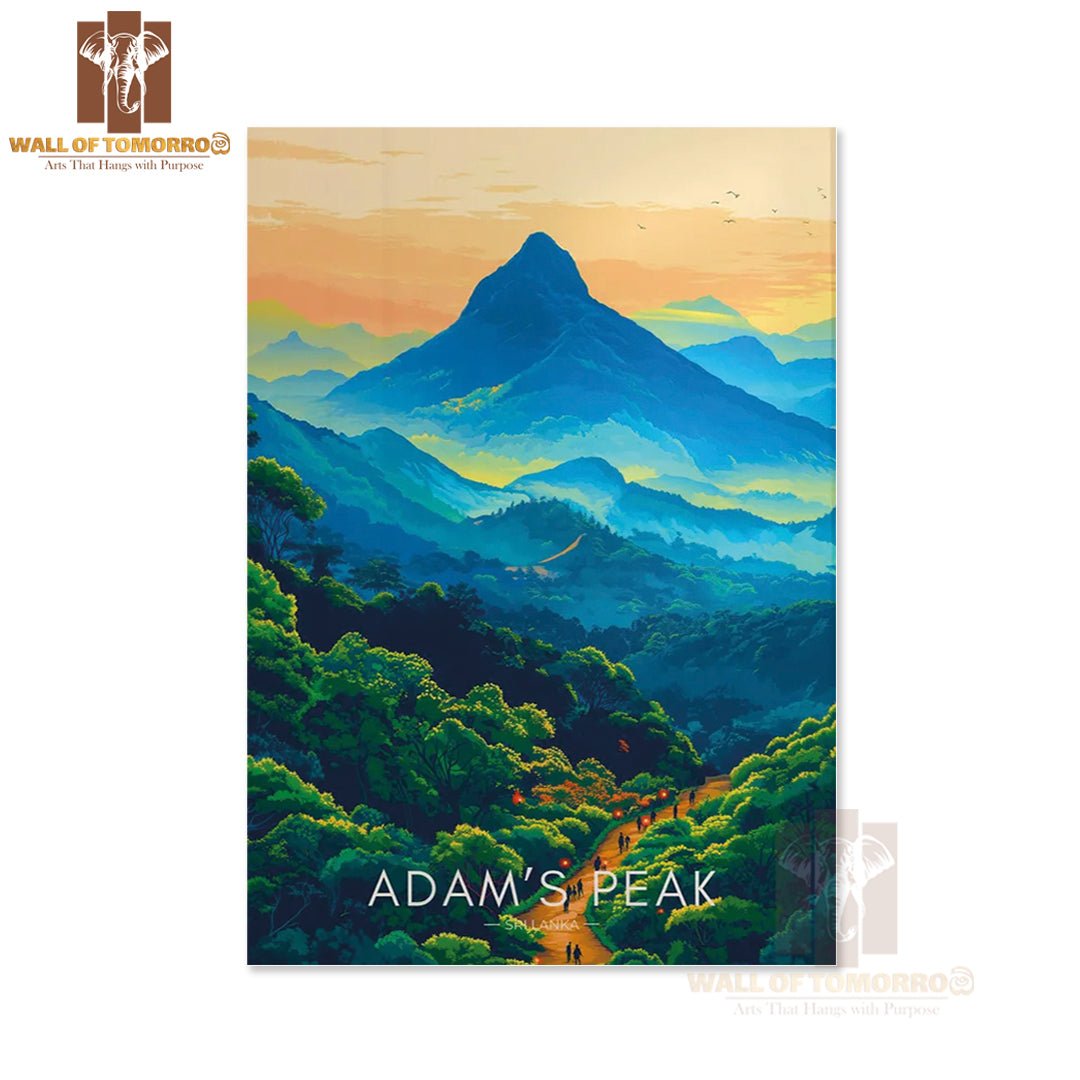 Adam's Peak Travel Sri Lanka High Quality Unframed Poster Print & Waterproof Poster Print Wall Décor