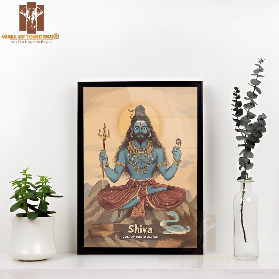 Shiva Religious High Quality Glass Frame Wall Décors in Sri Lanka