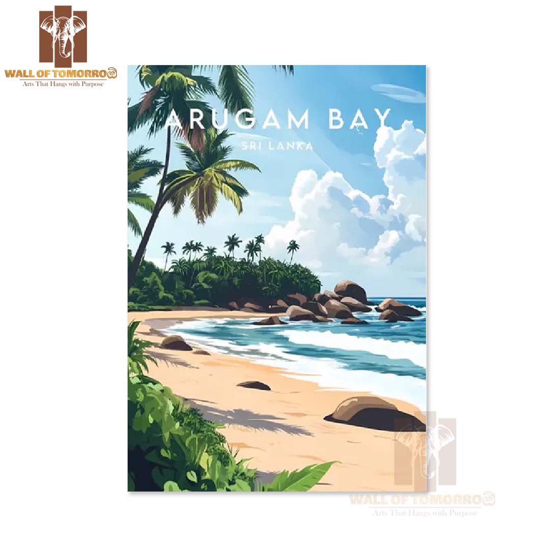 Arugambay Travel, Sri Lanka Travel High Quality Unframed Poster Print & Laminated Poster Print Wall Décor