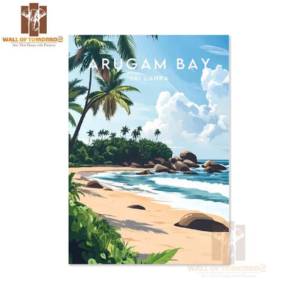 Arugambay Travel, Sri Lanka Travel High Quality Unframed Poster Print & Laminated Poster Print Wall Décor