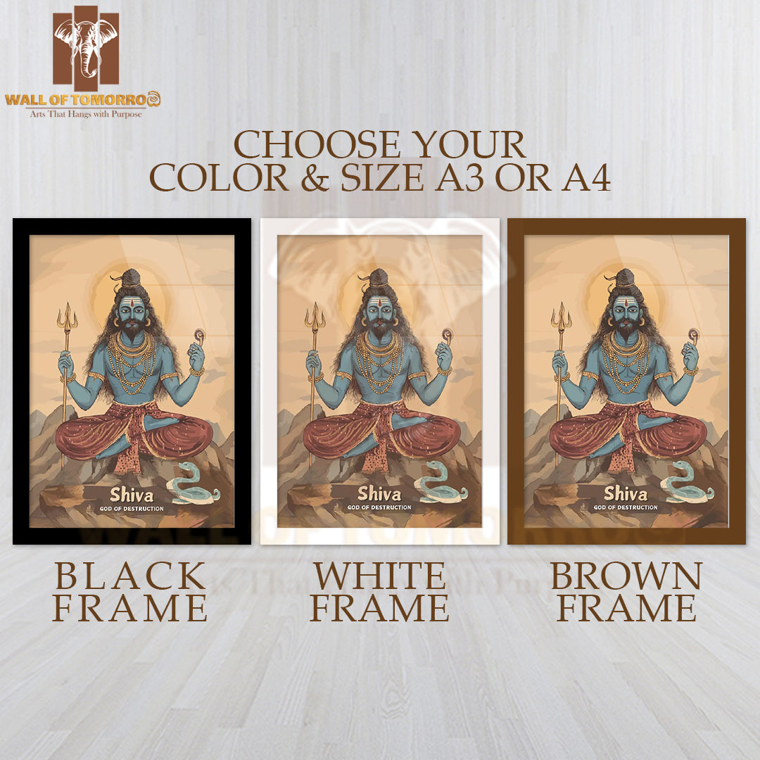 Shiva Religious High Quality Glass Frame Wall Décors in Sri Lanka