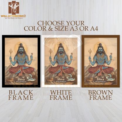Shiva Religious High Quality Glass Frame Wall Décors in Sri Lanka