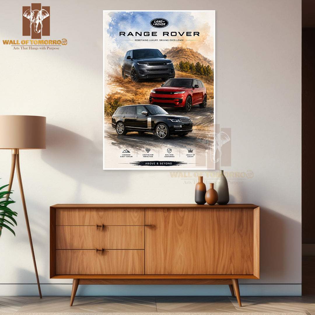 Range Rover Vehicle High Quality Unframed Poster Print & Waterproof Poster Print Wall Décor in Sri Lanka