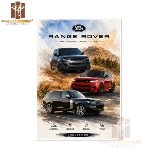 Range Rover Vehicle High Quality Unframed Poster Print & Waterproof Poster Print Wall Décor in Sri Lanka