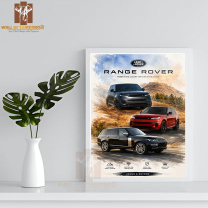 Range Rover High Quality Glass Frame Wall Décors in Sri Lanka