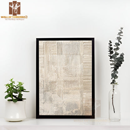 Desert Rhapsody Neutral Art High Quality Glass Frame Wall Décor