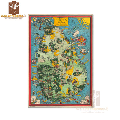 Ceylon, her Tea and other industries 1993 High Quality Unframed Poster Print & Waterproof Poster Print Wall Décor in Sri Lanka