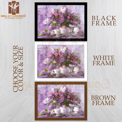 Bouquet Of Lilac, Paintings High Quality Unframed Poster Print & Waterproof Poster Print Wall Décor